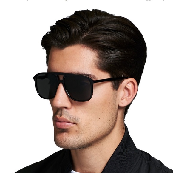 NEW AUTHENTIC GUCCI BLACK SUNGLASSES GUCCI AVIATOR EYEWEAR - Picture 2 of 7